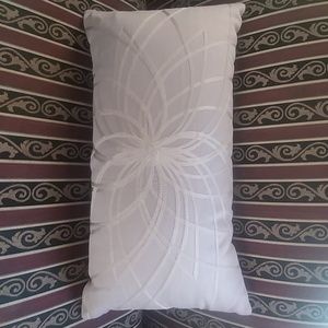 Rizzy Home Soft Grey Pillow 11" x 21"